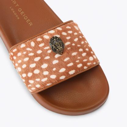 Kurt Geiger London Meena Eagle Slide - Tan - view 4