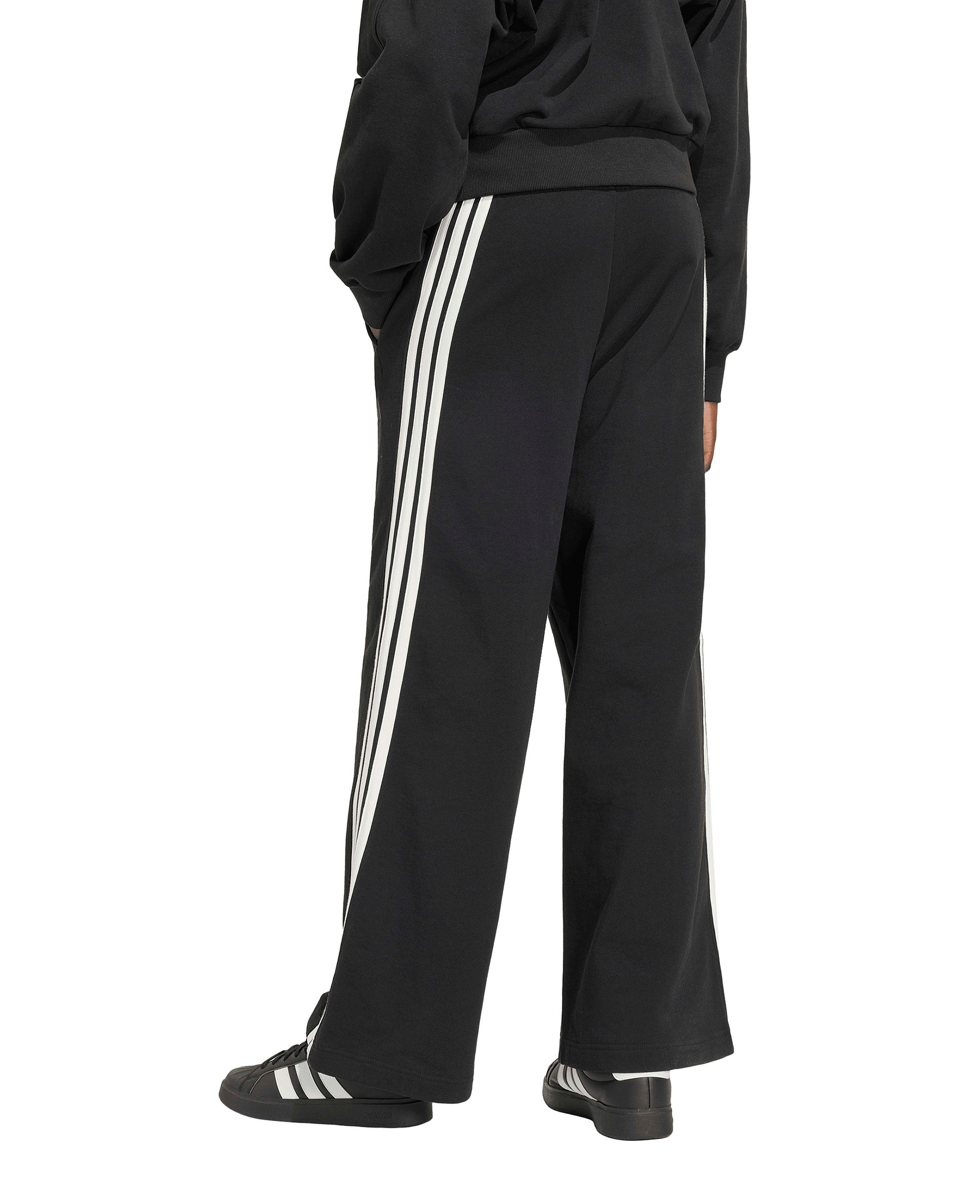 adidas Women's 3-Stripes Wide Pants - Black/Off White