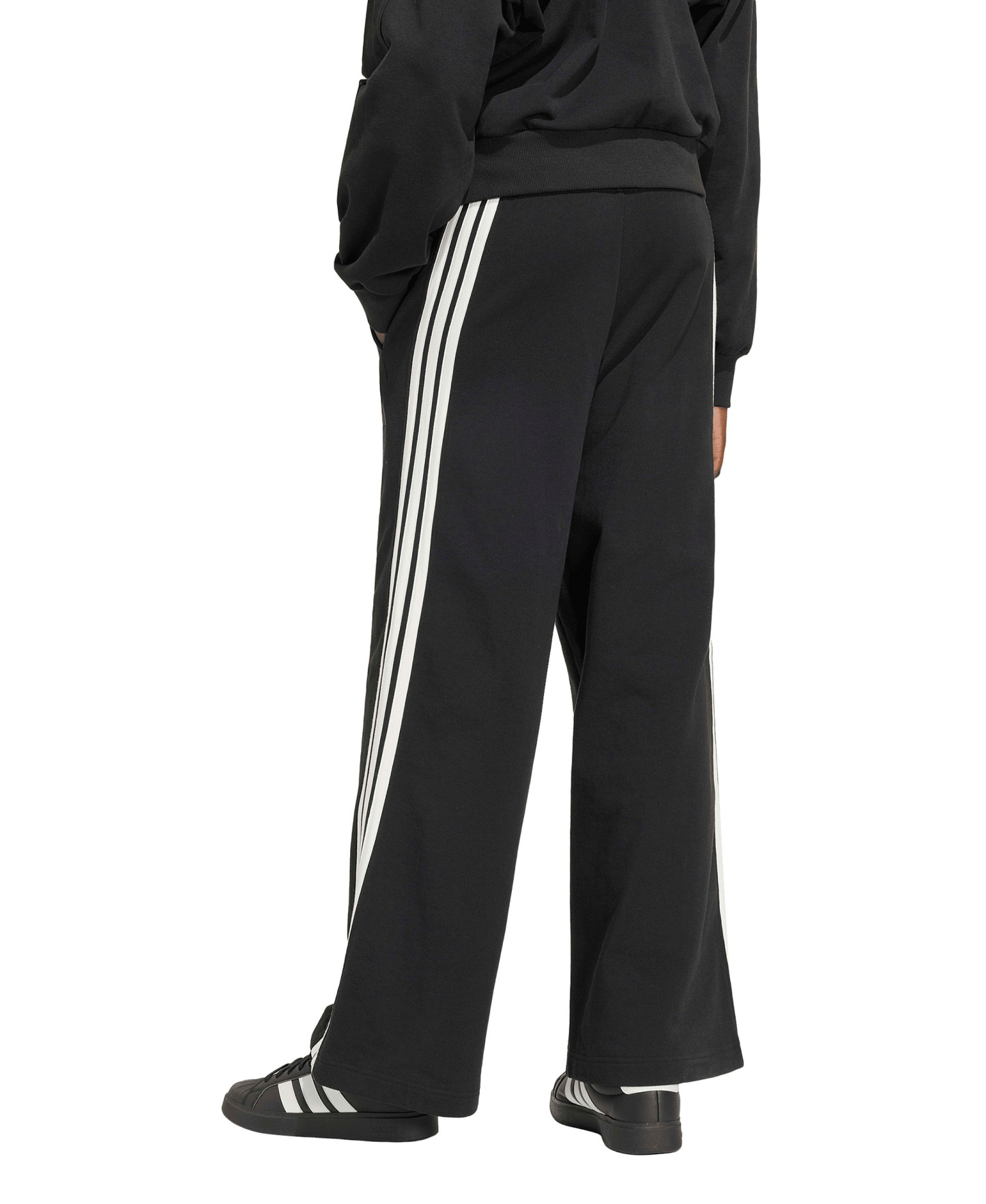 adidas Women's 3-Stripes Wide Pants - Black/Off White