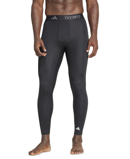 adidas Men's Tech-Fit Long Compression Tights Pants - Black