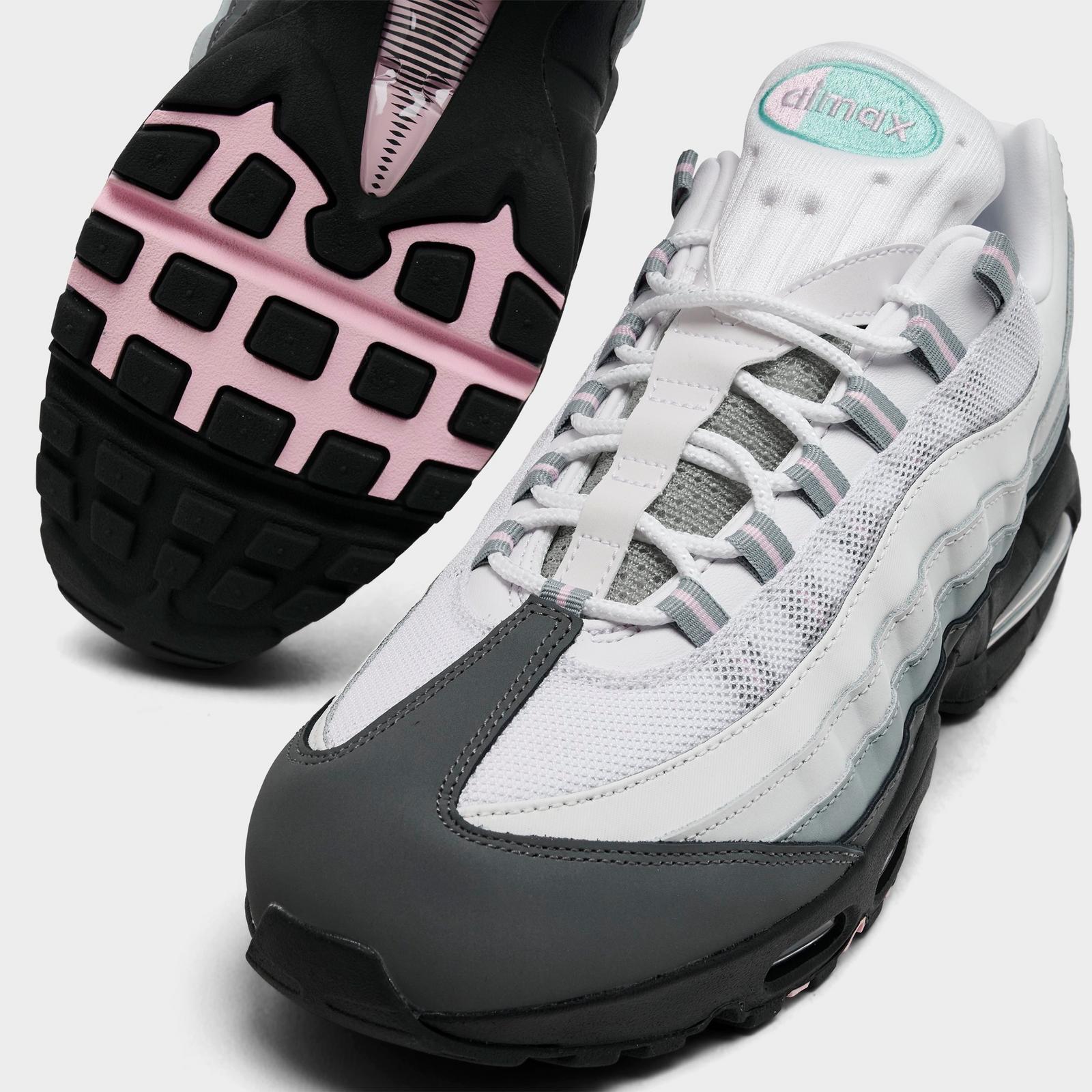 Men's Nike Air Max 95 Big Bubble Casual Shoes - Anthracite/Pink Foam/Hyper Turquoise/White/Smoke Grey/Light Pumice