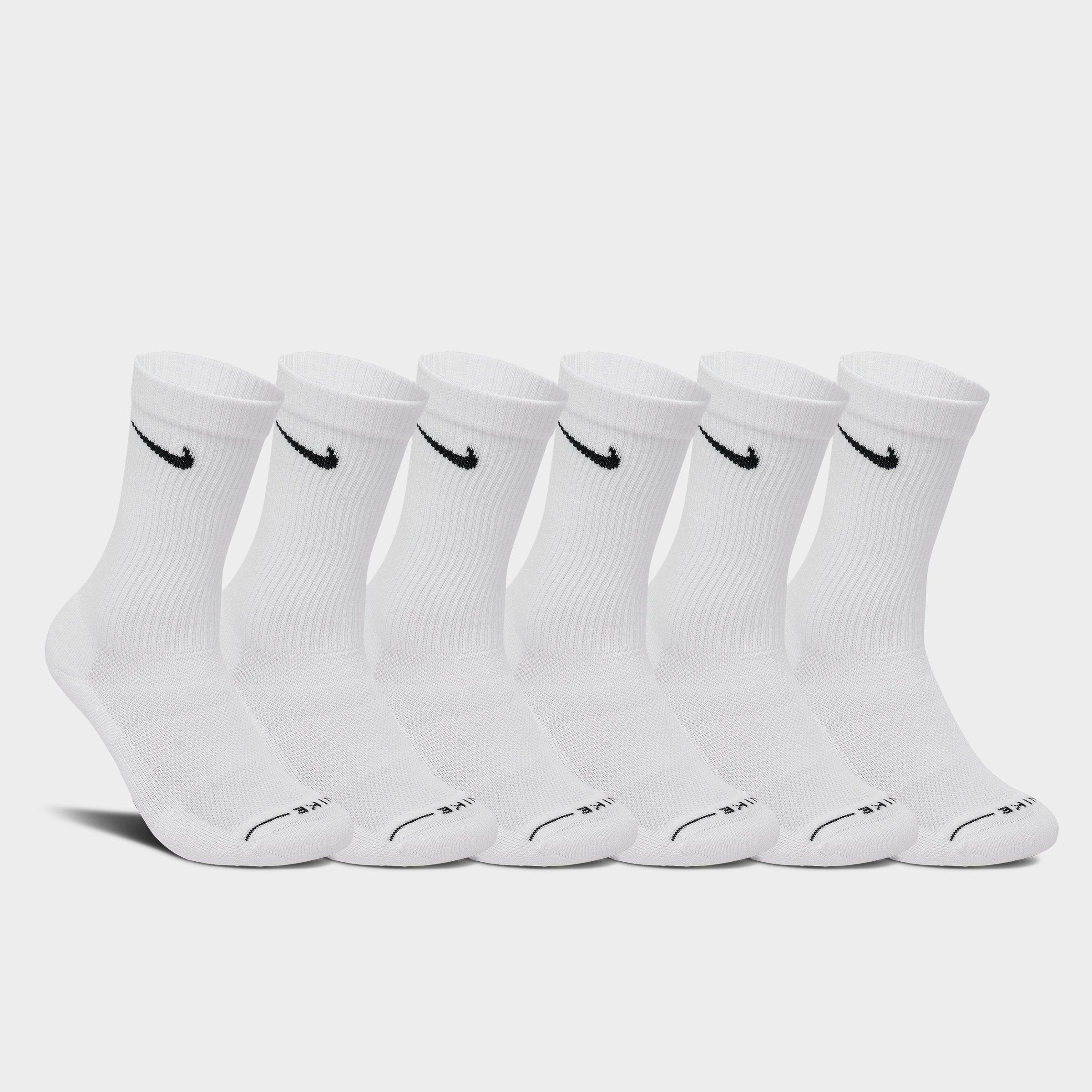 Nithtke Everyday Elevated Crew Socks (6-Pack) - White/Black