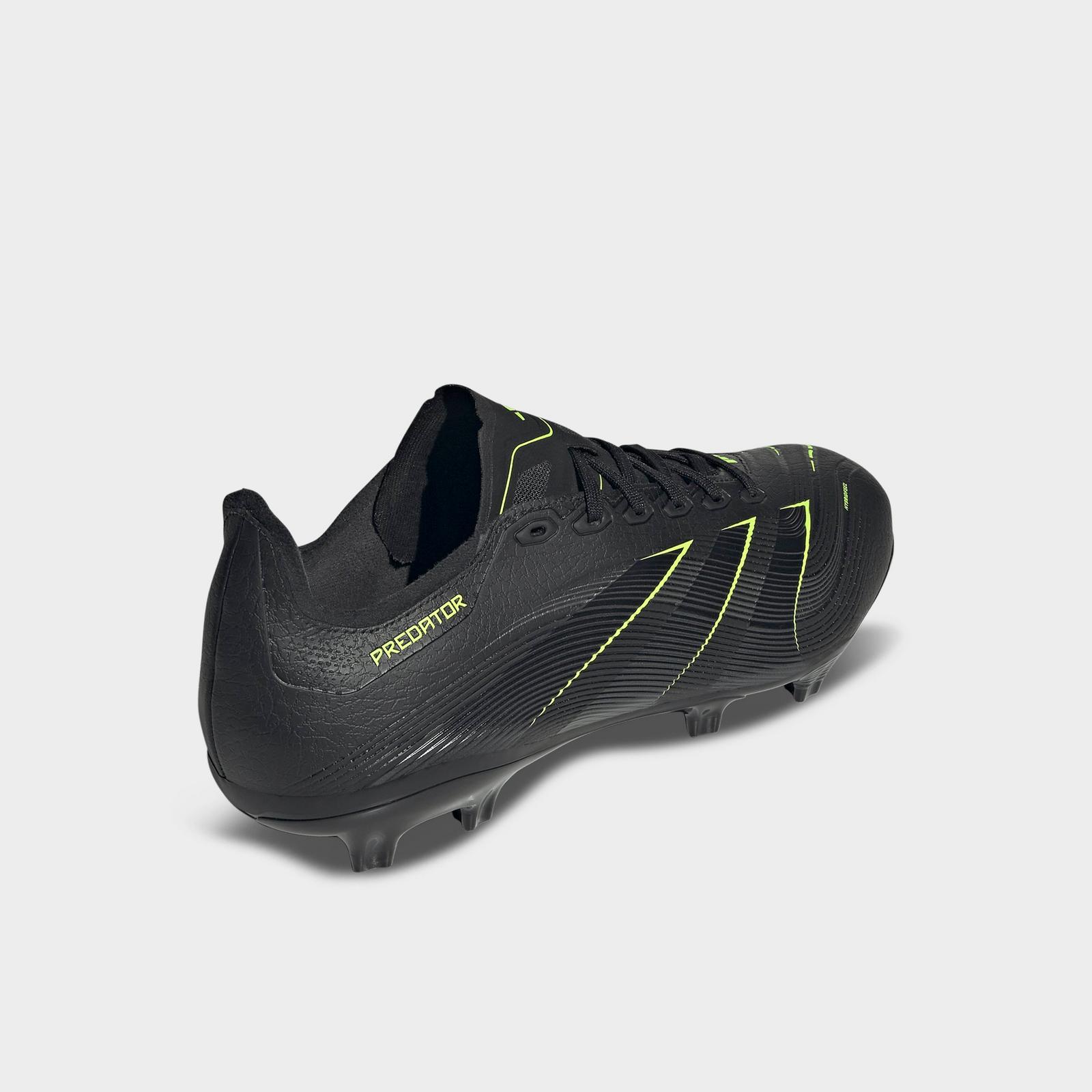 Men's adidas Predator League Firm/Multi-Ground Soccer Cleats - Core Black/Carbon/Lucid Lemon - view 4