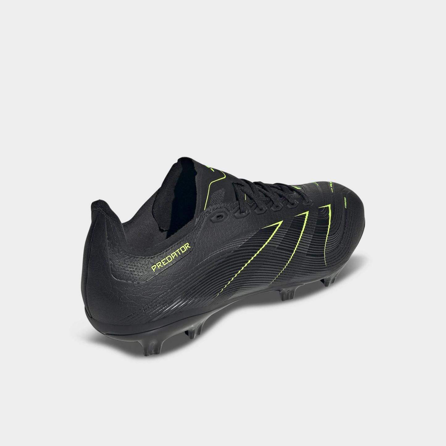 Men's adidas Predator League Firm/Multi-Ground Soccer Cleats - Core Black/Carbon/Lucid Lemon - view 4