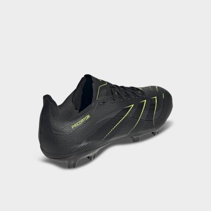 Men's adidas Predator League Firm/Multi-Ground Soccer Cleats - Core Black/Carbon/Lucid Lemon - view 4