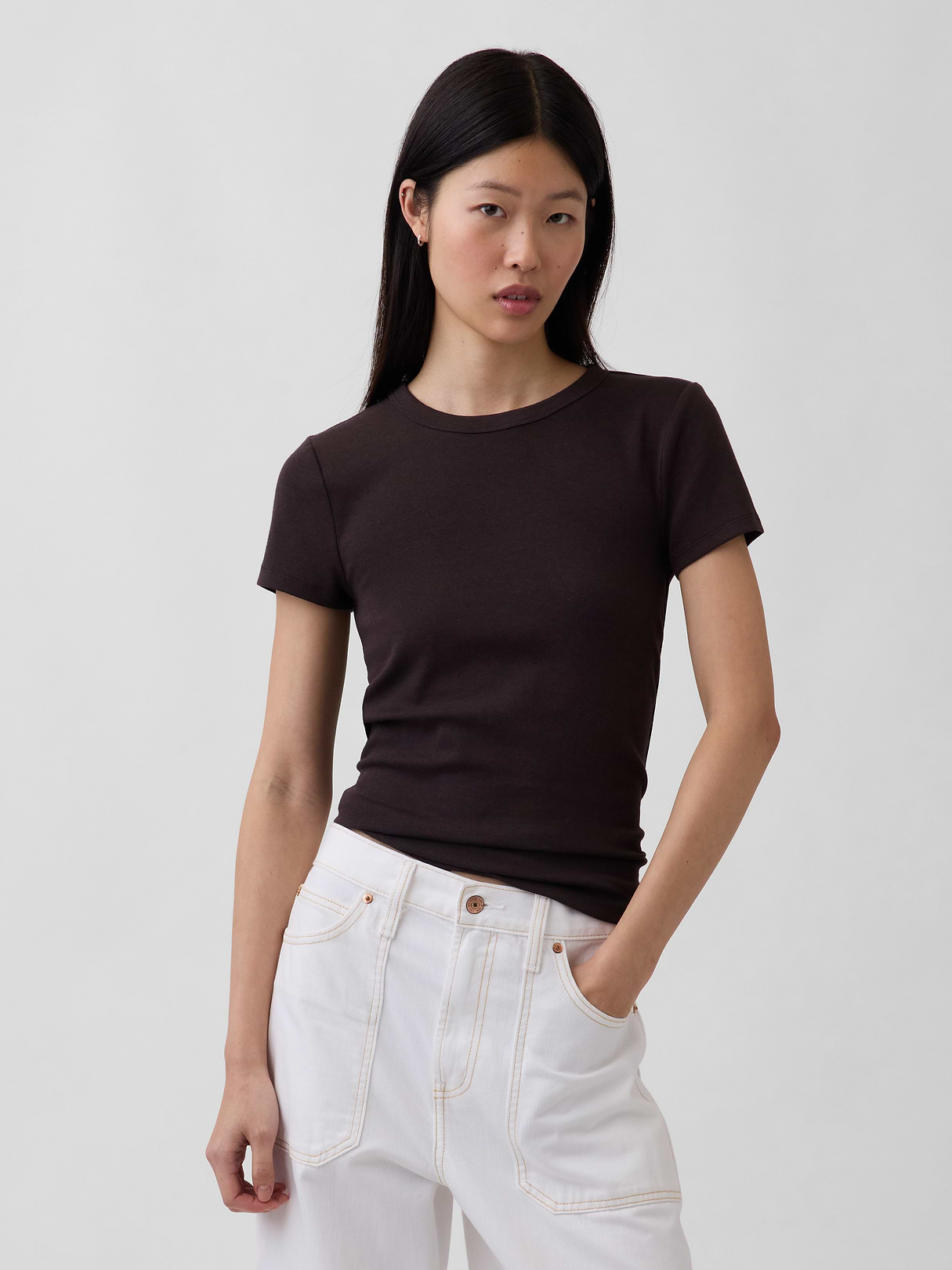 Modern Crew T-Shirt - Terra brown