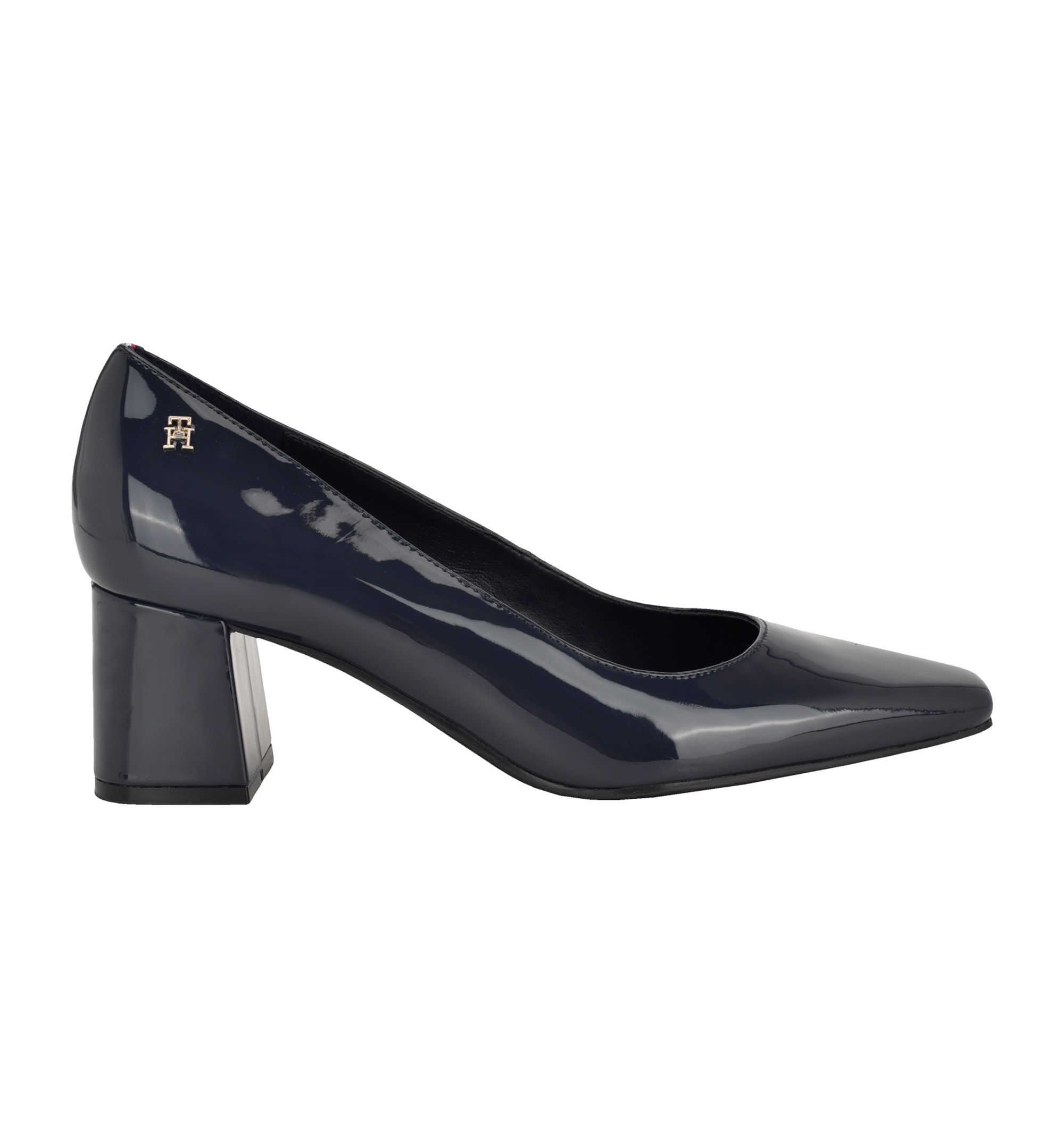 Tommy Hilfiger Women's Opheili Classic Block Heel Pumps - Dark Blue Patent