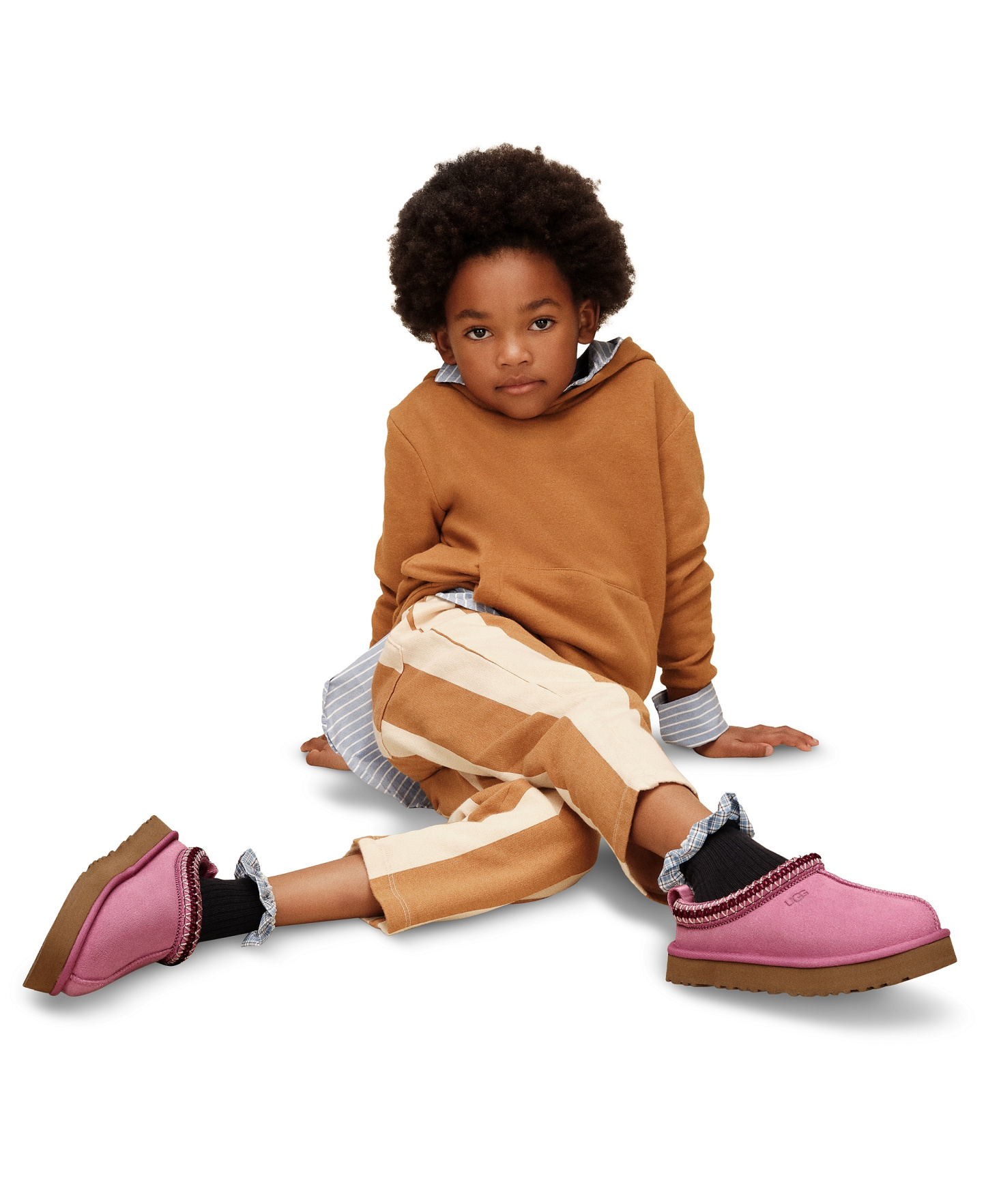UGG® Kids Tazz Slip-On Clog Slippers - Dusty Orchid