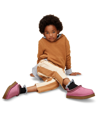 UGG® Kids Tazz Slip-On Clog Slippers - Dusty Orchid