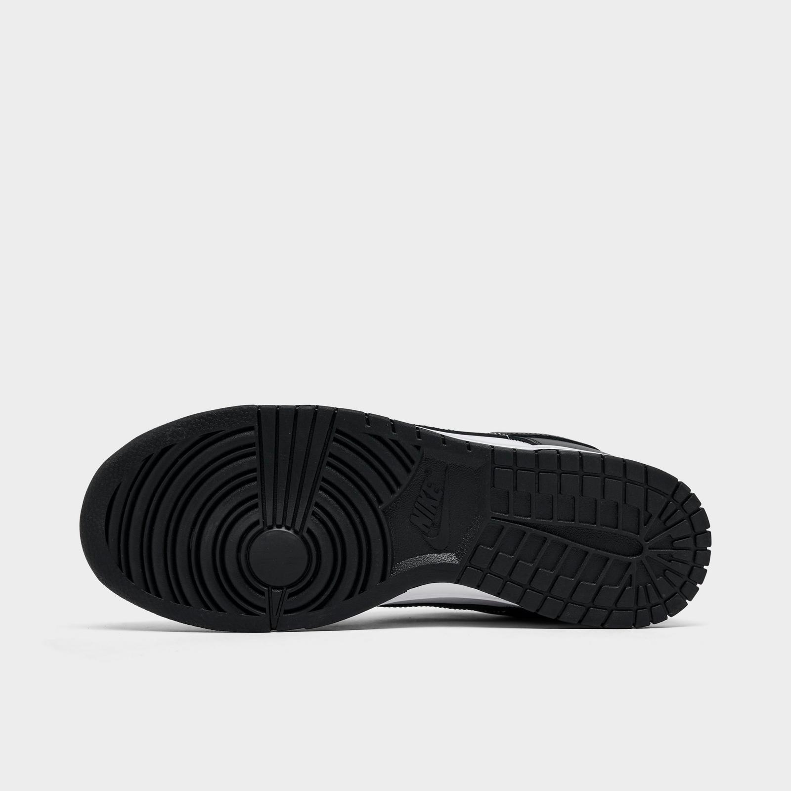 Men's Nike Dunk Low Retro Casual Shoes - Black/White/Black