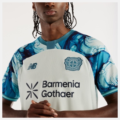 New Balance Bayer 04 26/27 Away Short Sleeve Jersey, MT62F2XBAWY