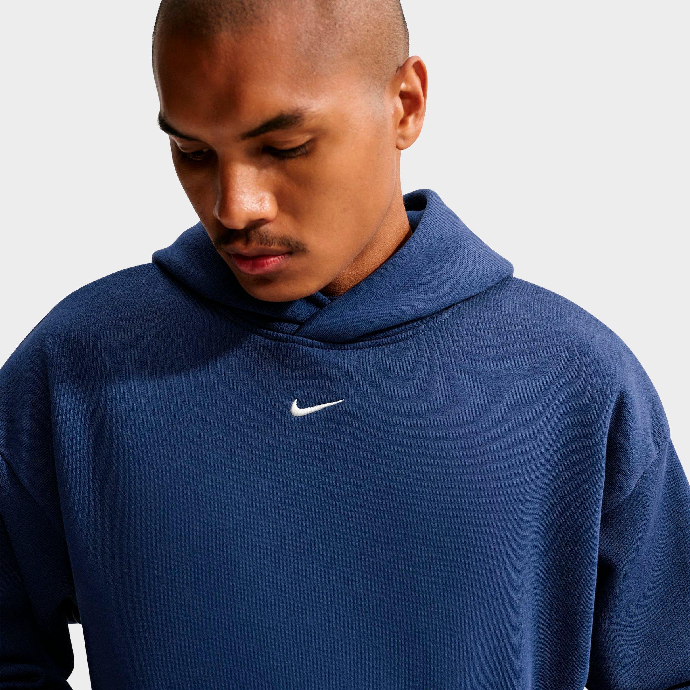 Men's Nithtke Solo Swoosh Pullover Hoodie - Midnight Navy/Sail
