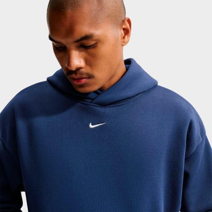 Men's Nithtke Solo Swoosh Pullover Hoodie - Midnight Navy/Sail