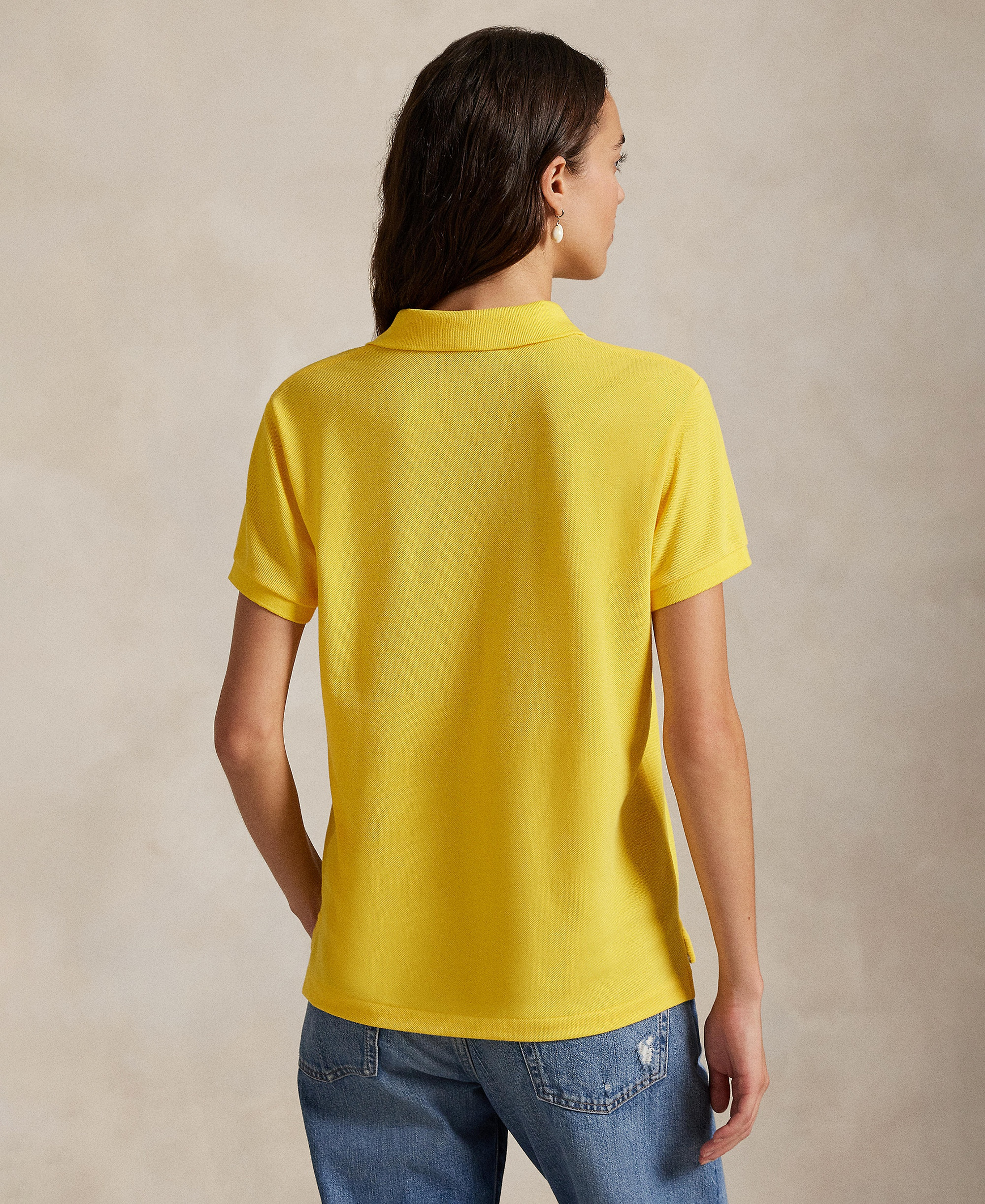 Polo Ralph Lauren Women's Classic-Fit Mesh Polo Shirt - Yellowfin