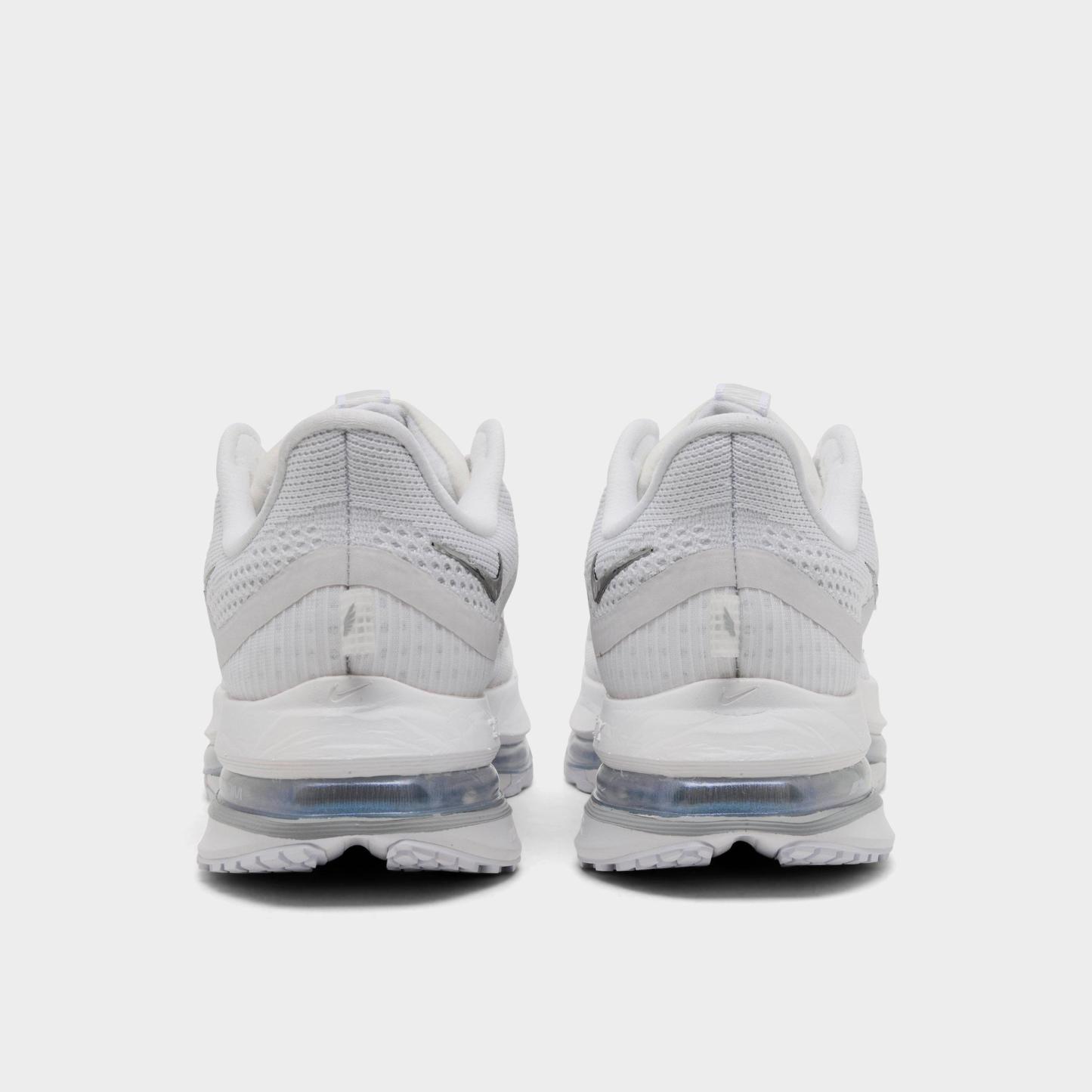 Women's Nithtke Pegasus Premium Running Shoes - Part 2 - White/Metallic Silver - Back view
