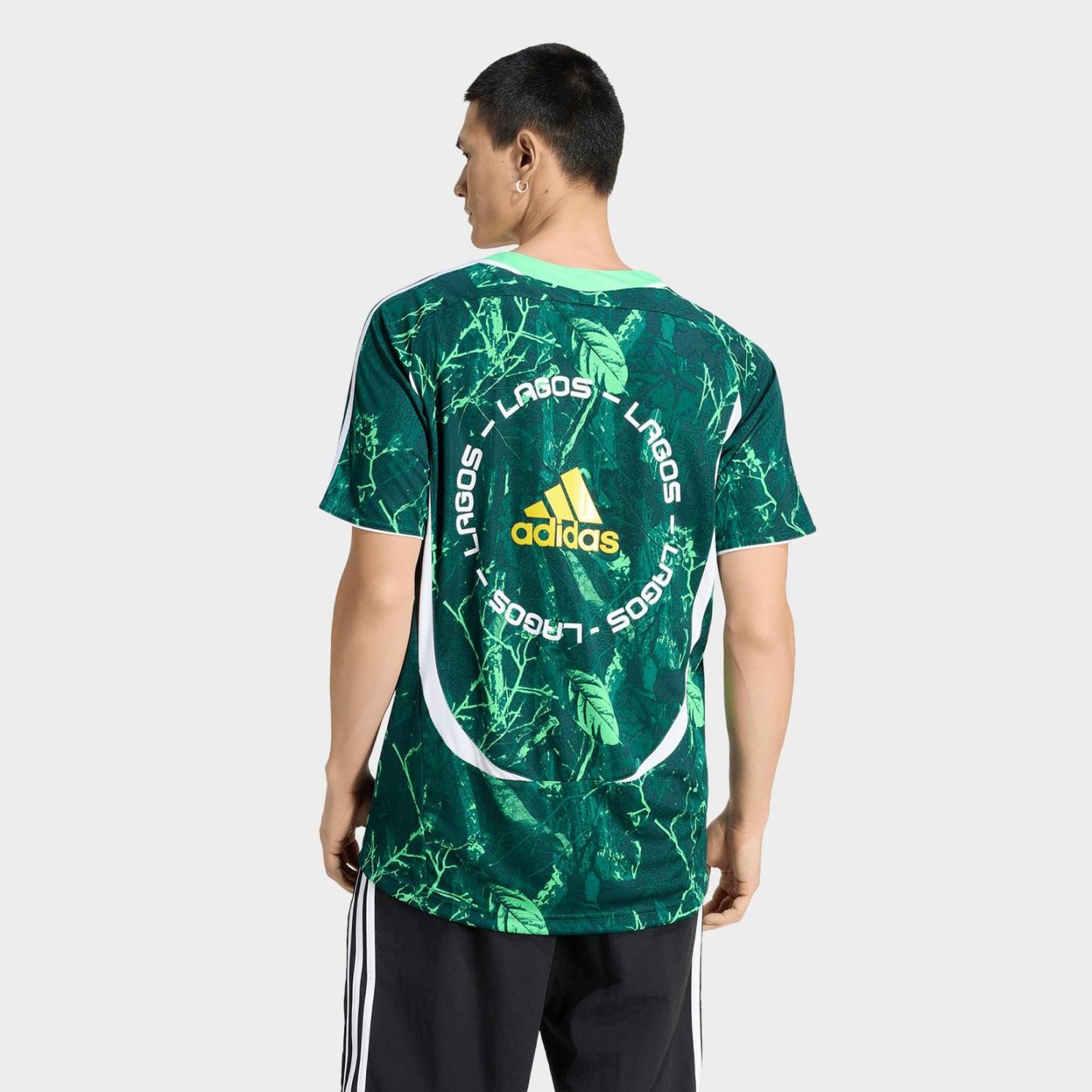 Men's adidas Originals Lagos Graphic Soccer Jersey - Screaming Green/Aurora Ivy/Collegiate Green - view 3