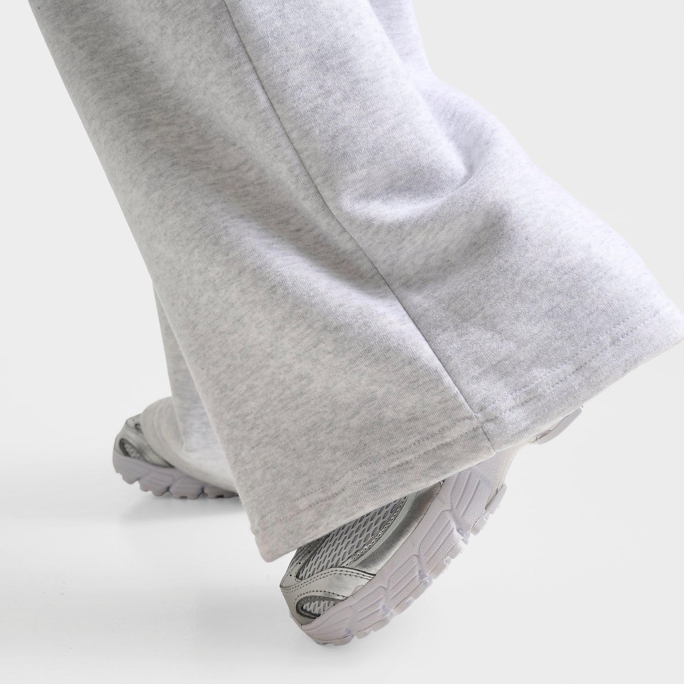 Women's Nithtke Studio Fleece Medium-Weight Wide-Leg Pants - Birch Heather/Black