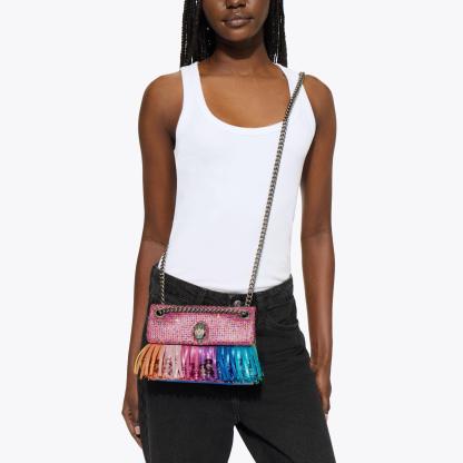Kurt Geiger London Mini Kensington Fringe Bag - Multi Colored - view 7