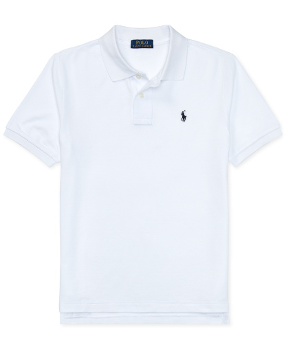 Polo Ralph Lauren 8-20 Boys' Cotton Mesh Logo Polo Shirt - White