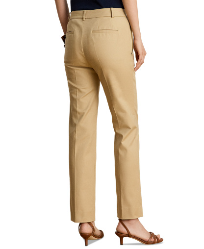 Lauren Ralph Lauren Women's High-Rise Slim Ankle Pants - Birch Tan