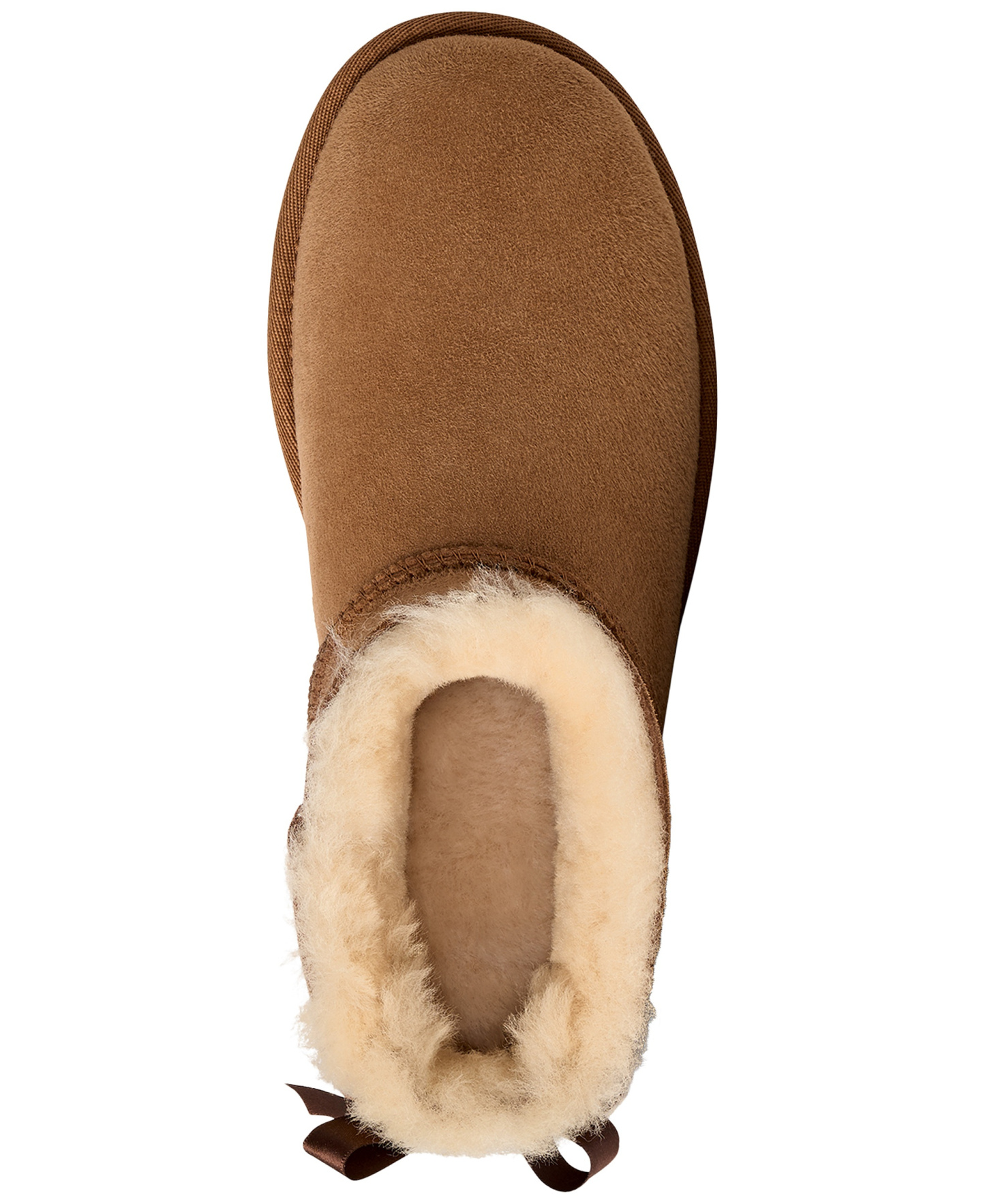 UGG® Women's Ultra Mini Bailey Bow Round Toe Booties - Chestnut