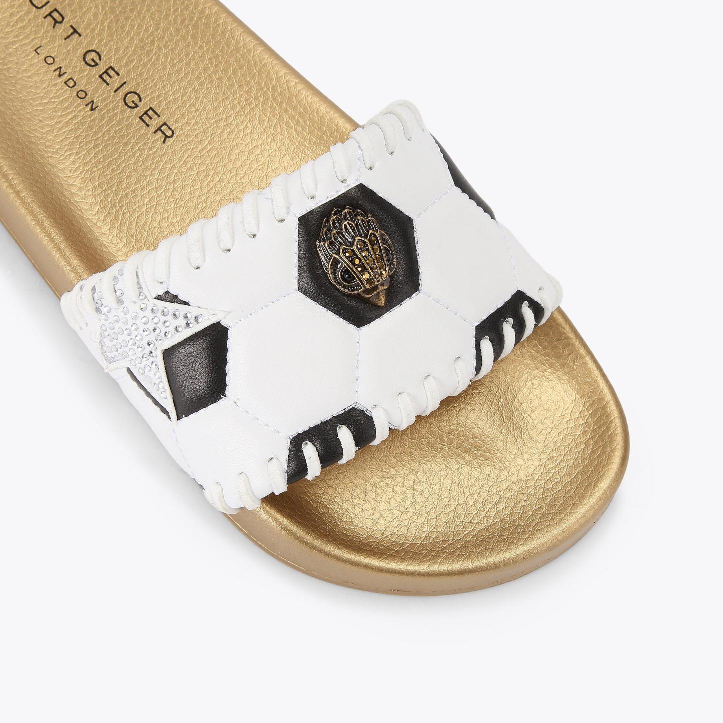 Kurt Geiger London Meena Eagle Soccer Slide - White - view 5