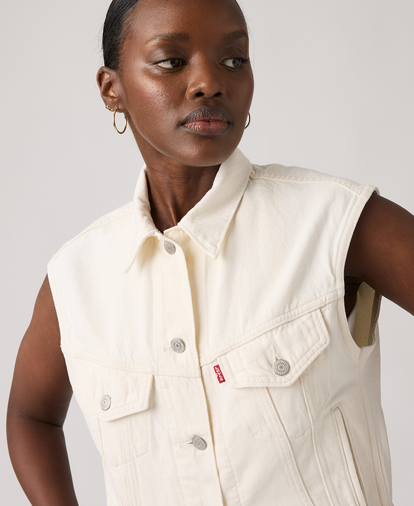 Levi's Women's Premium Shrunken Vest - Blank Impact