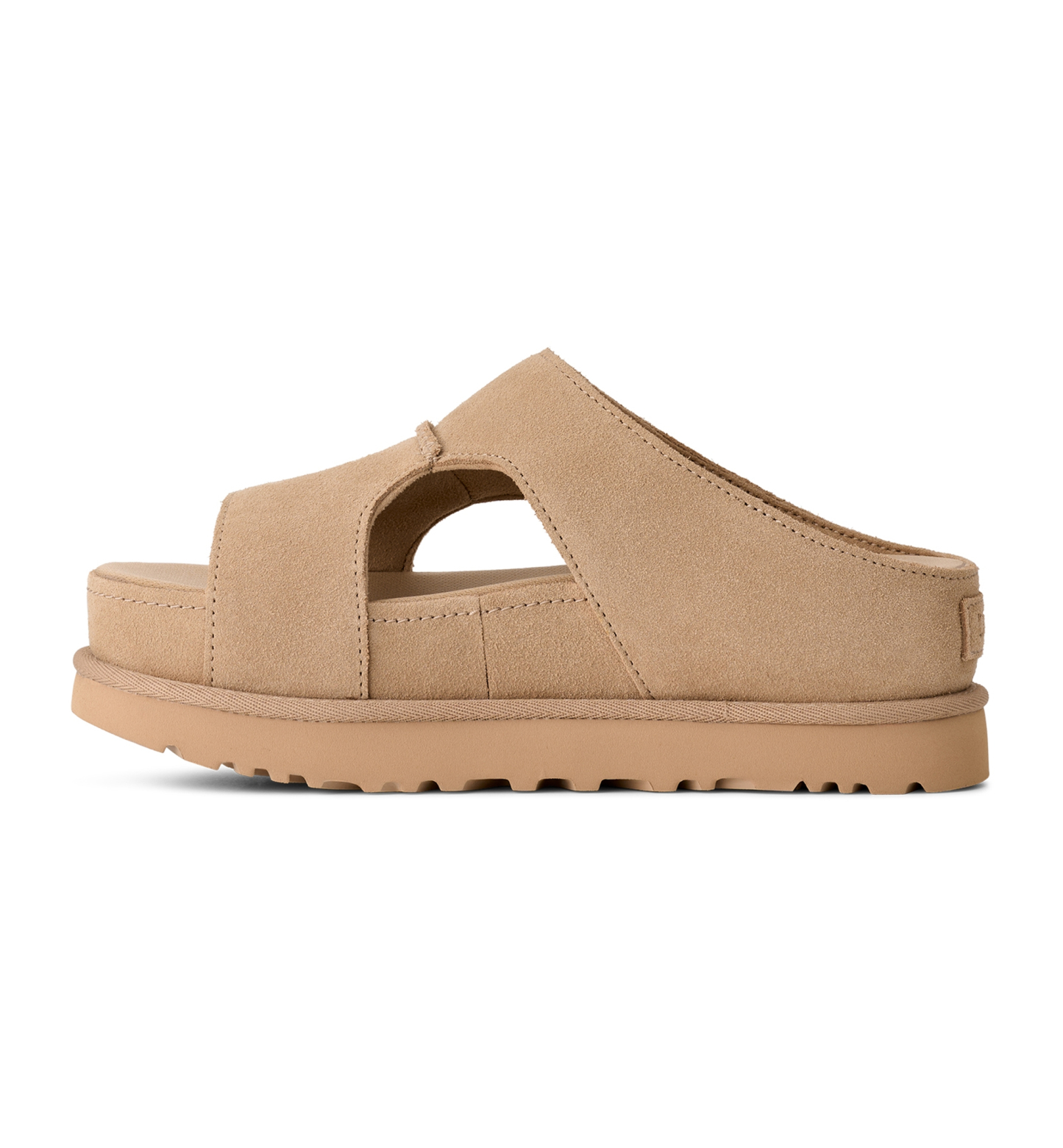 UGG® Women's Goldenstar Hi Cutout Open Toe Slide Sandals - Sand