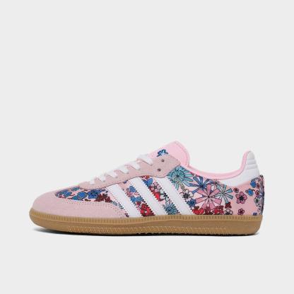Big Kids' adidas Originals x Liberty London Samba OG Casual Shoes - Clear Pink/Footwear White/Gum 3 - view 1