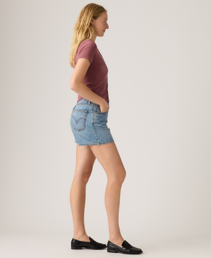 Levi's Women's Cotton Cinch-Waist Denim Shorts - Lift Up Short