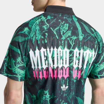 Men's adidas Originals FIFA World Cup 26 Host City Mexico City Graphic Jersey - Black/Semi Screaming Green/ - view 4