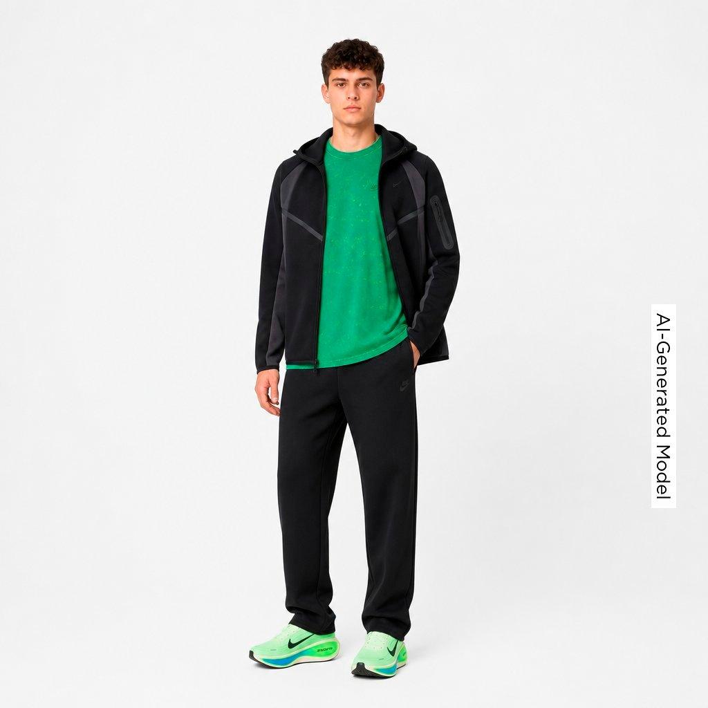 Men's Nithtke Tech Fleece Pro Windrunner Full-Zip Jacket - Black/Anthracite/Black