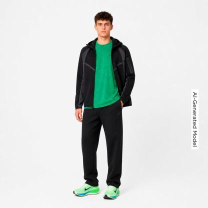 Men's Nithtke Tech Fleece Pro Windrunner Full-Zip Jacket - Black/Anthracite/Black