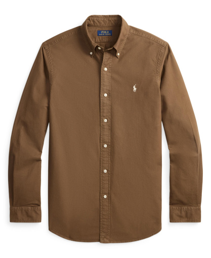 Polo Ralph Lauren Men's Classic-Fit Plaid Brushed Oxford Shirt - Chestnut
