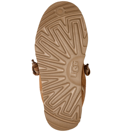 UGG® Kids' Lowmel Lace-Up Cozy Sneakers - Chestnut