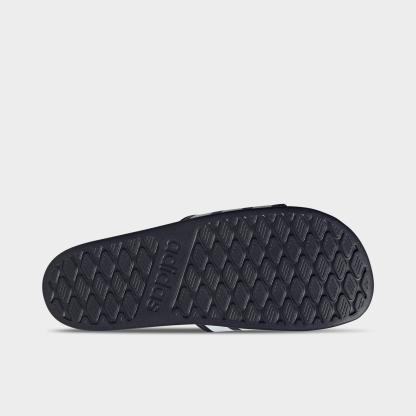 Women's adidas Adilette Comfort 2.0 Slide Sandals - Legend Ink/Cloud White/Legend Ink - Bottom view