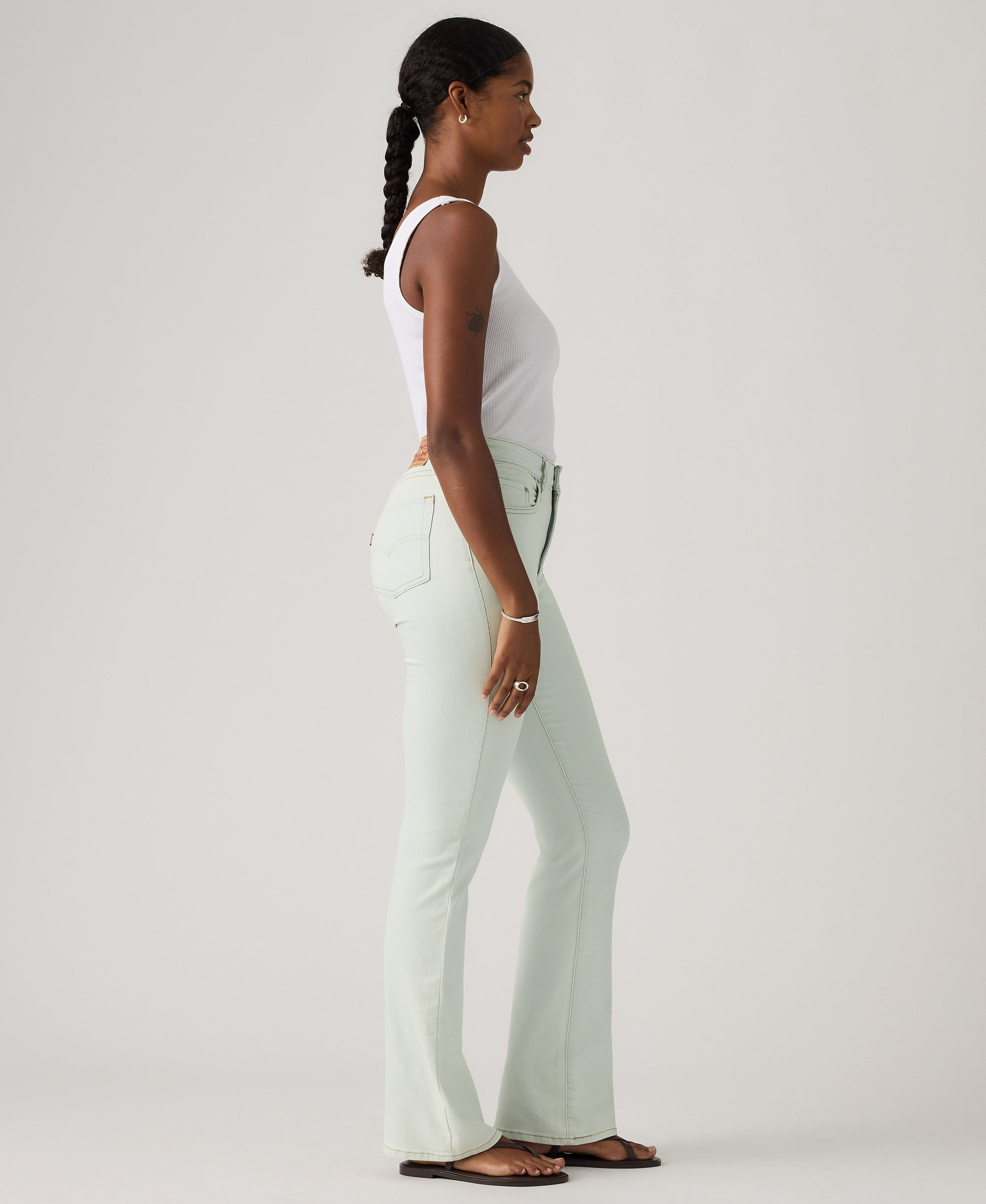 Levi's 725 High-Waist Classic Stretch Bootcut Jeans - Lake Life