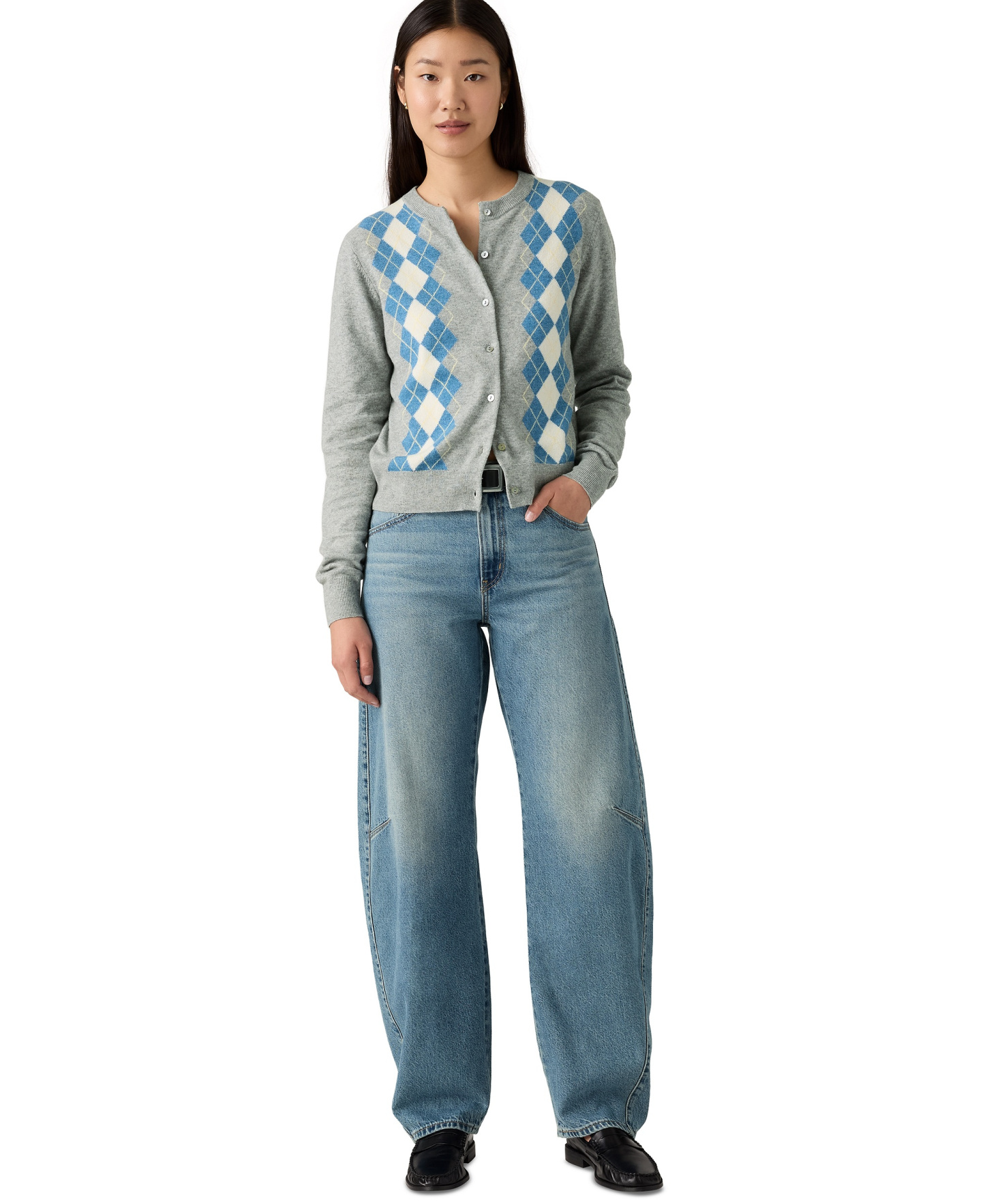 Levi's Premium Women's Baggy Dad Cotton Barrel-Leg Jeans - Easy Days Barrel