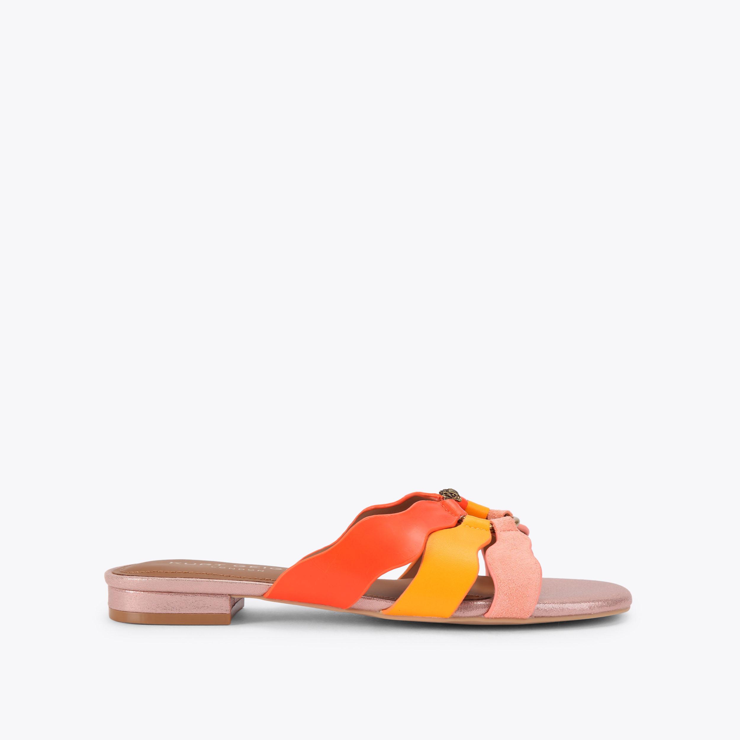 Kurt Geiger London Sun Wave Flat Sandal - Pink