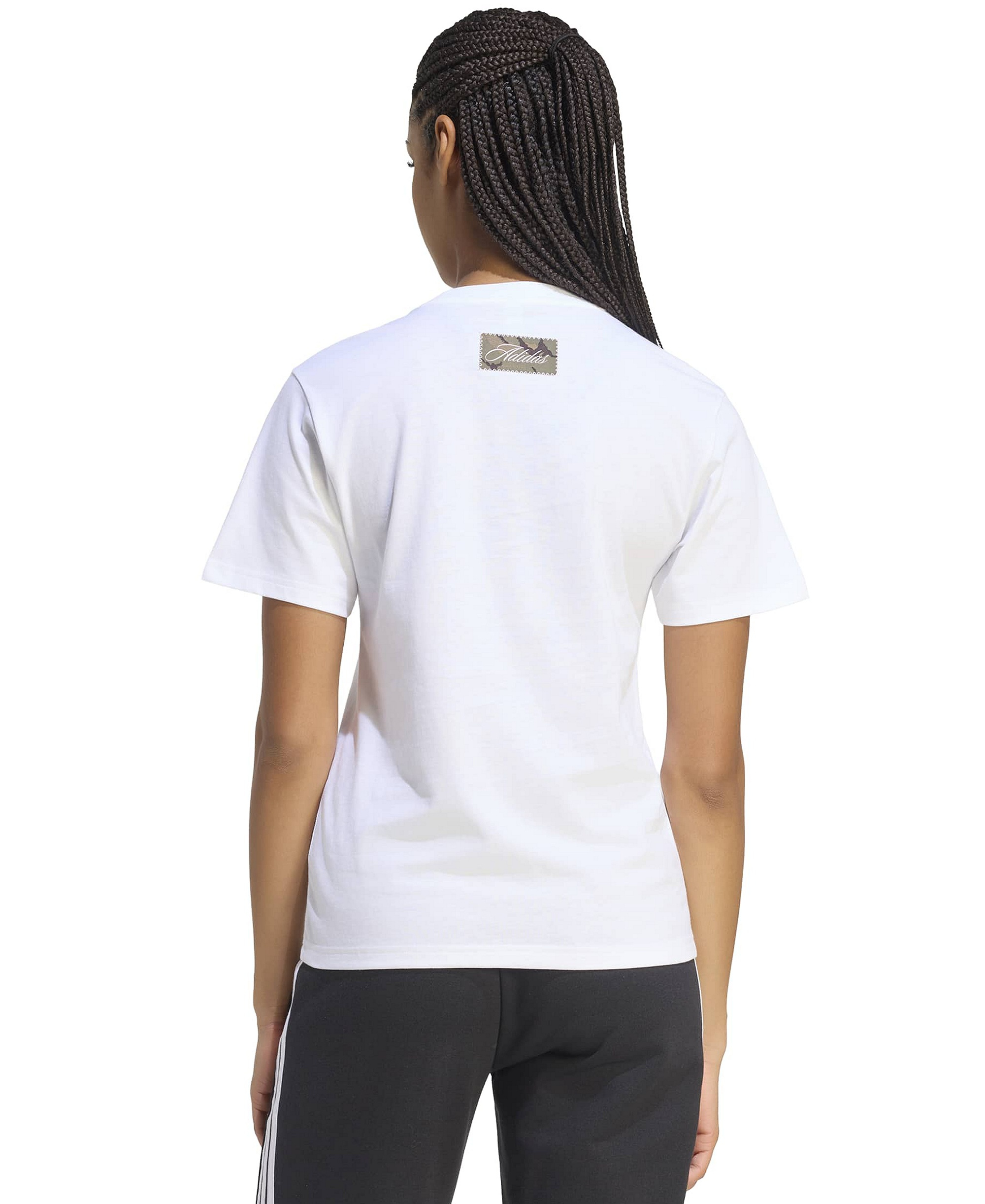 adidas Women's Camo T Camo-Print T-Shirt - White