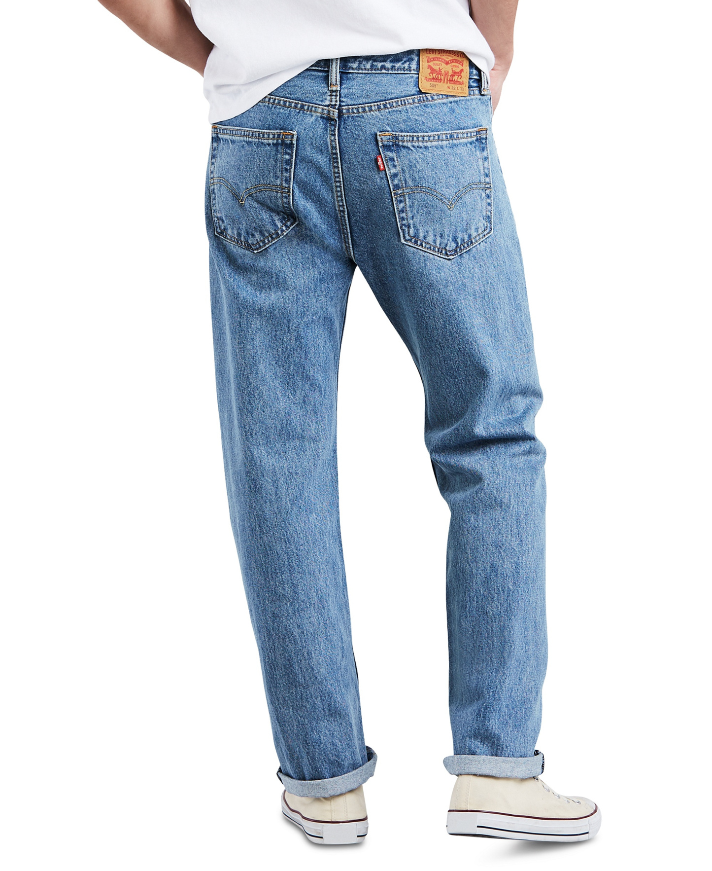 Levi's Men's 505™ Non-Stretch Regular Fit Jeans - Light Stonewash