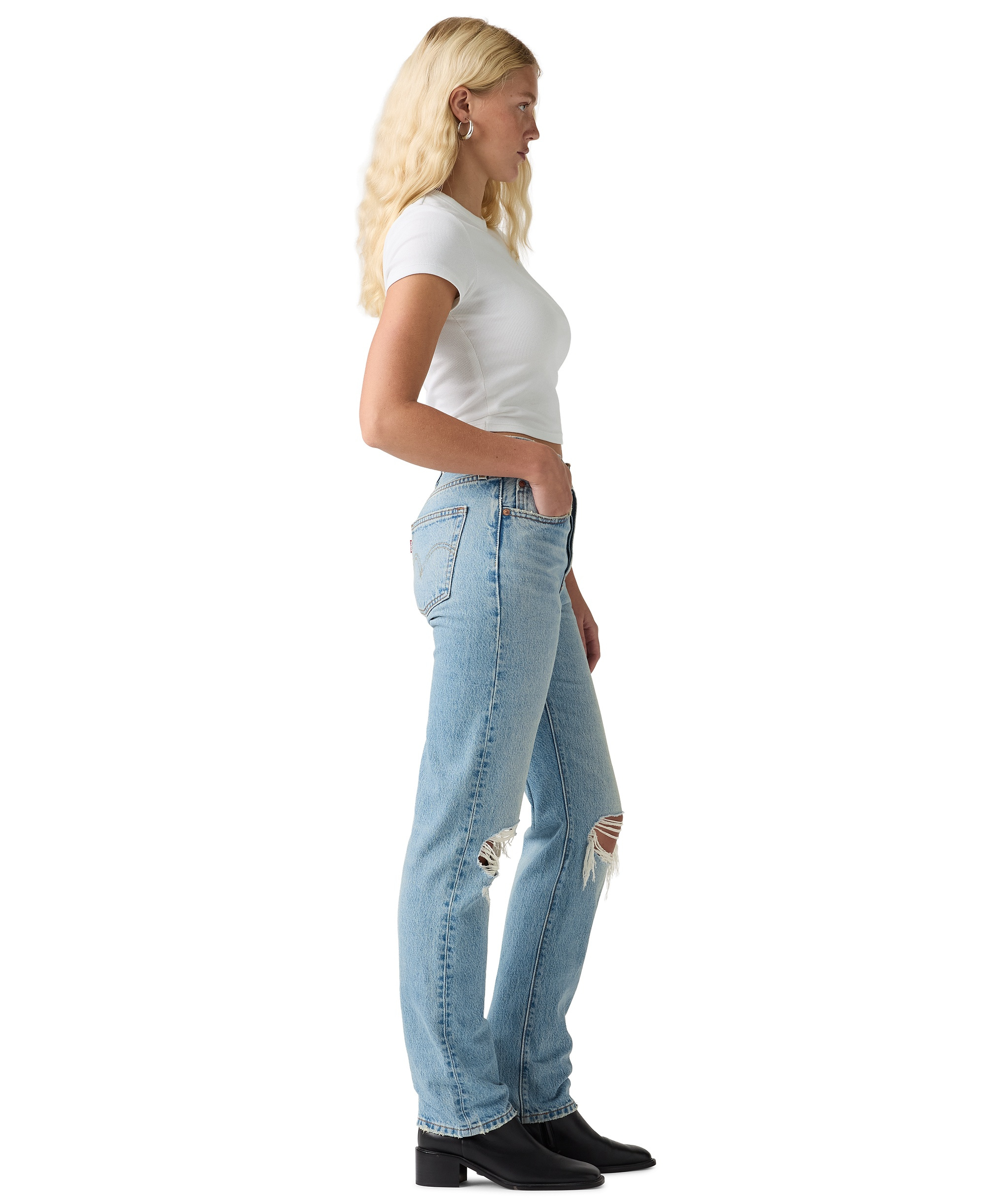 Levi's Women's 501 Original-Fit Straight-Leg Jeans - Never Down