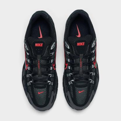 Men's Nike P-6000 Casual Shoes - Dark Smoke Grey/Black/Metallic Silver
