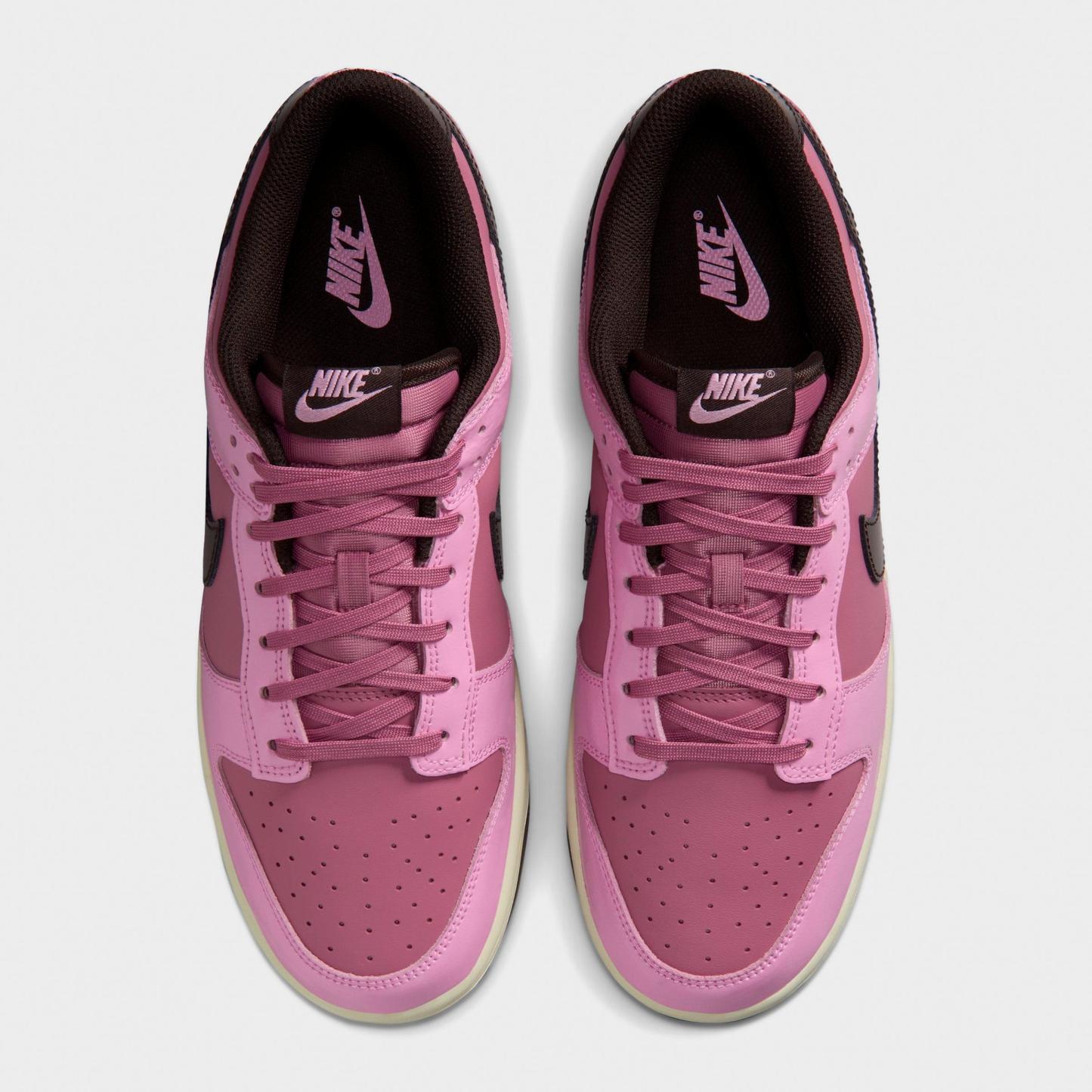 Men's Nithtke Dunk Low Retro Casual Shoes - Part 2 - Pink Rise/Elemental Pink/Beach/Velvet Brown - Top view
