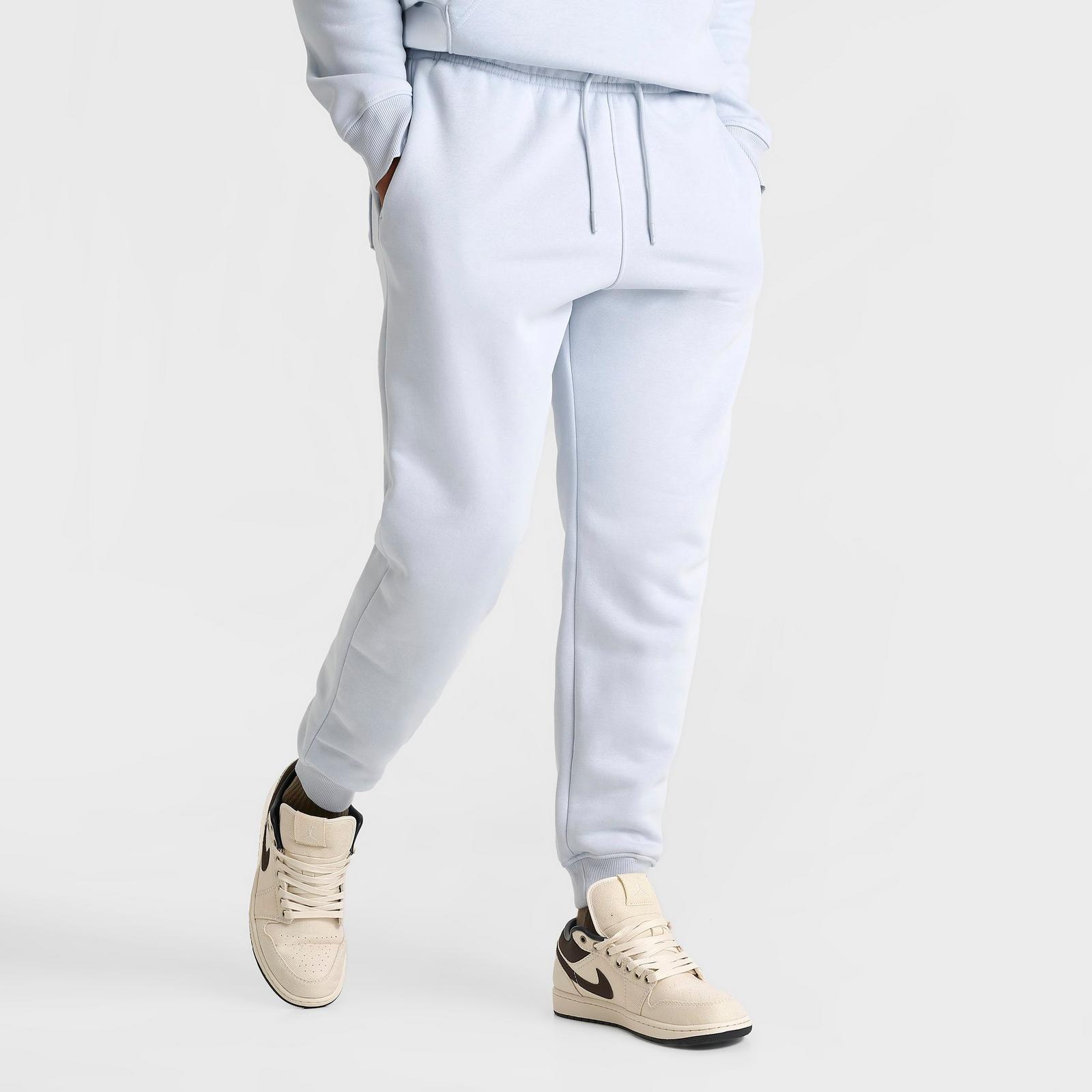 Men's Jordan Swoosh Brooklyn Fleece Jogger Pants - Aura/Pale Ivory - view 3