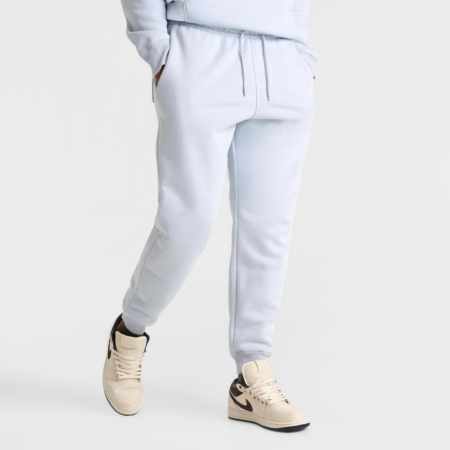 Men's Jordan Swoosh Brooklyn Fleece Jogger Pants - Aura/Pale Ivory - view 3