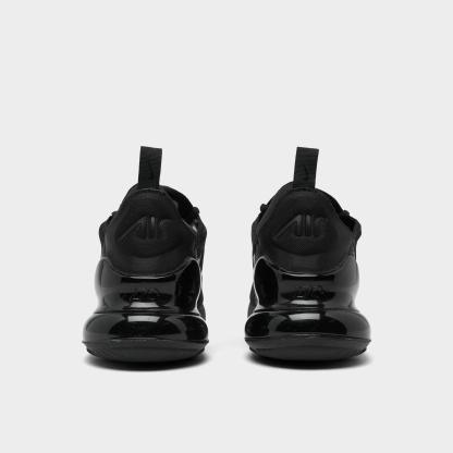 Big Kids' Nithtke Air Max 270 Casual Shoes - Black/Black/Black - Back view