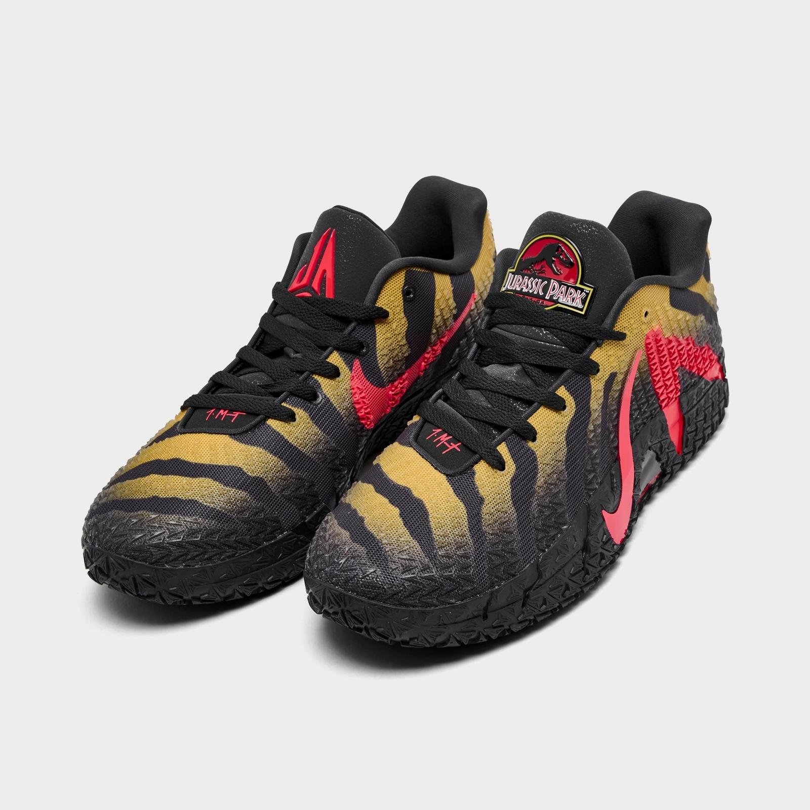 Nike Ja 3 Basketball Shoes - Anthracite/Bright Crimson/Yellow Ochre