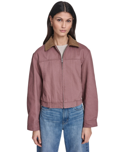 Levi's Women's Zip-Front Laydown Collar Coat - Woodrose