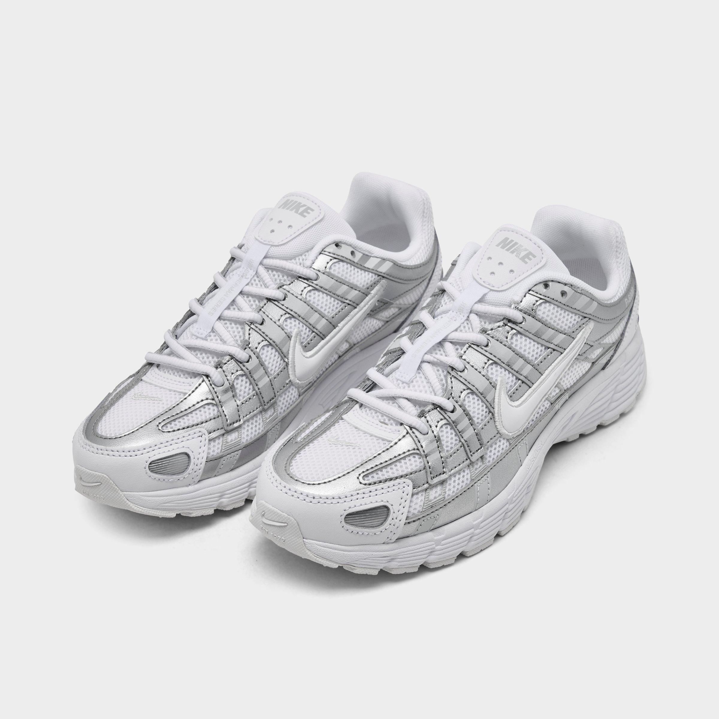 Big Kids' Nithtke P-6000 Casual Shoes - White/Photon Dust - Both shoes facing left
